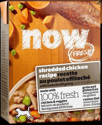 NOW FRESH Grain Free Shredded Chicken Recipe for dogs 12/12.5oz {L-1} 152202 815260004329
