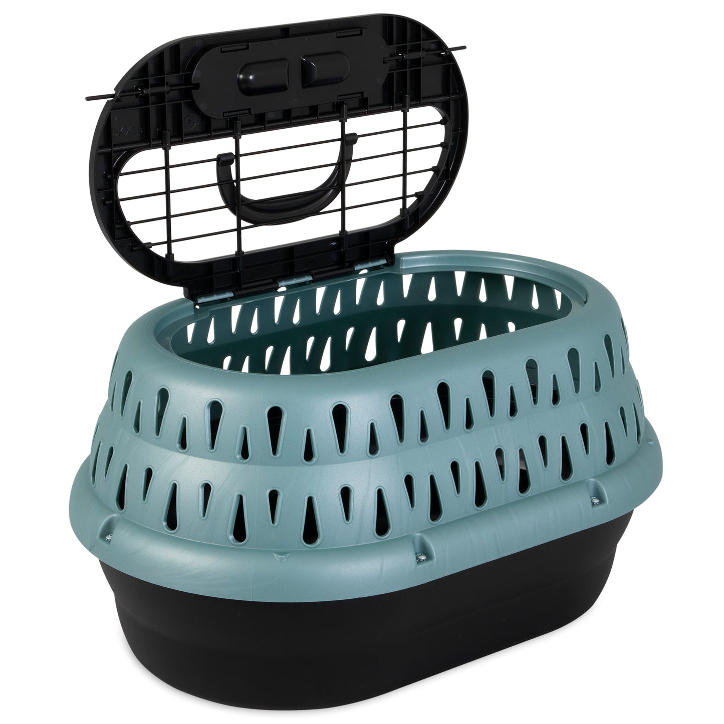 Petmate Top Load Cat Kennel Green Frost 19 in 029695414541