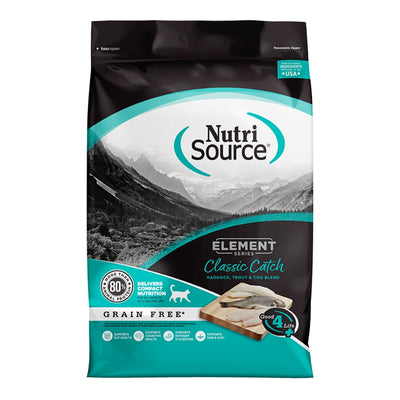 NUTRISOURCE CAT GRAIN FREE ELEMENT CLASSIC CATCH 4LB