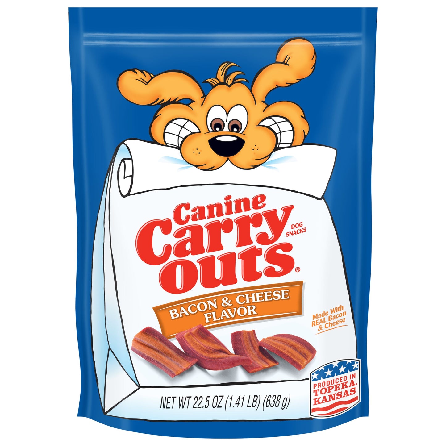 Canine Carry Outs Bacon & Cheese Dog Treats 22.5 oz 079100520275