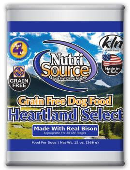Nutri Source Grain Free Heartland Select Can Dog Food 12/13Z {L - 1x} 131003