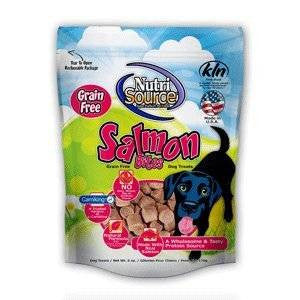 Nutri Source Grain Free Salmon Bites 6oz {L + 1x} 131051 - Dog