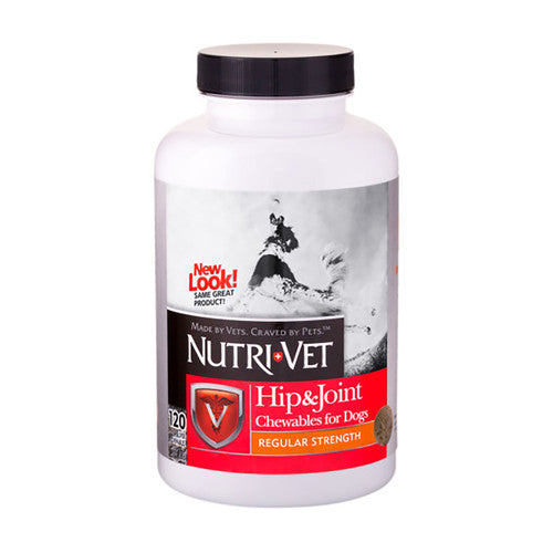 Nutri - Vet Hip & Joint Early Care Liver Chewables 120 Tablets - Dog