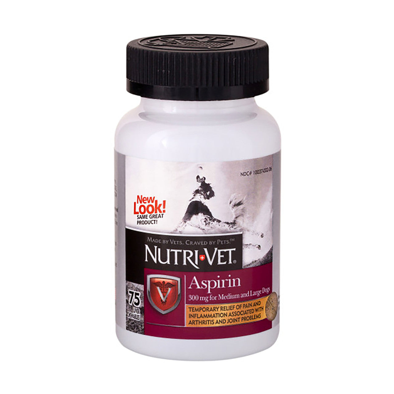 Nutri-Vet K9 Aspirin Liver Chewables Medium/Large Dog 75 Count