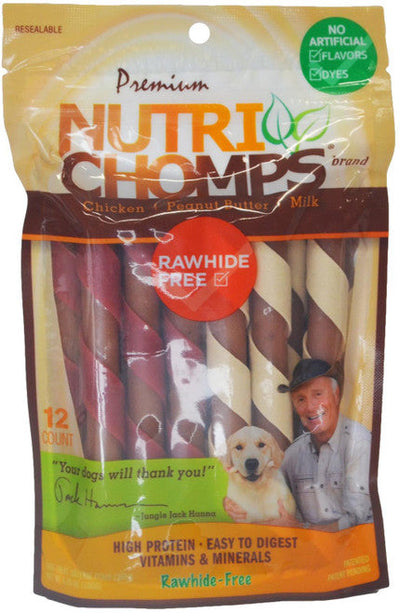 NutriChomps Mini Twist Assorted 12 ct - Dog