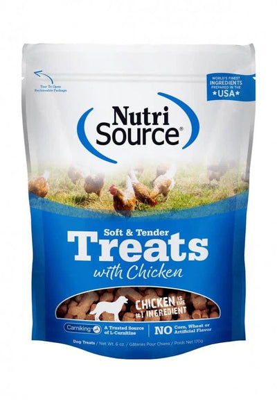 NutriSource Chicken Soft & Tender Dog Treats 12 / 14 oz 073893800200