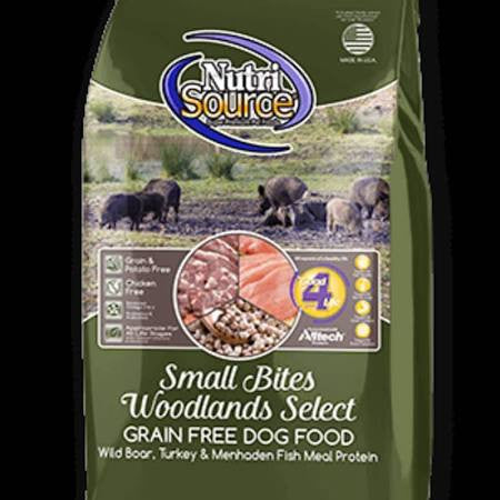 Nutrisource Grain Free Woodlands Select Small Bites Dry Dog Food-5-lb-{L+1x} 073893299868