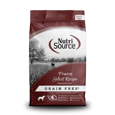 NutriSource Select Recipe Grain Free Dry Dog Food Prarie Select 26 lb 073893296058
