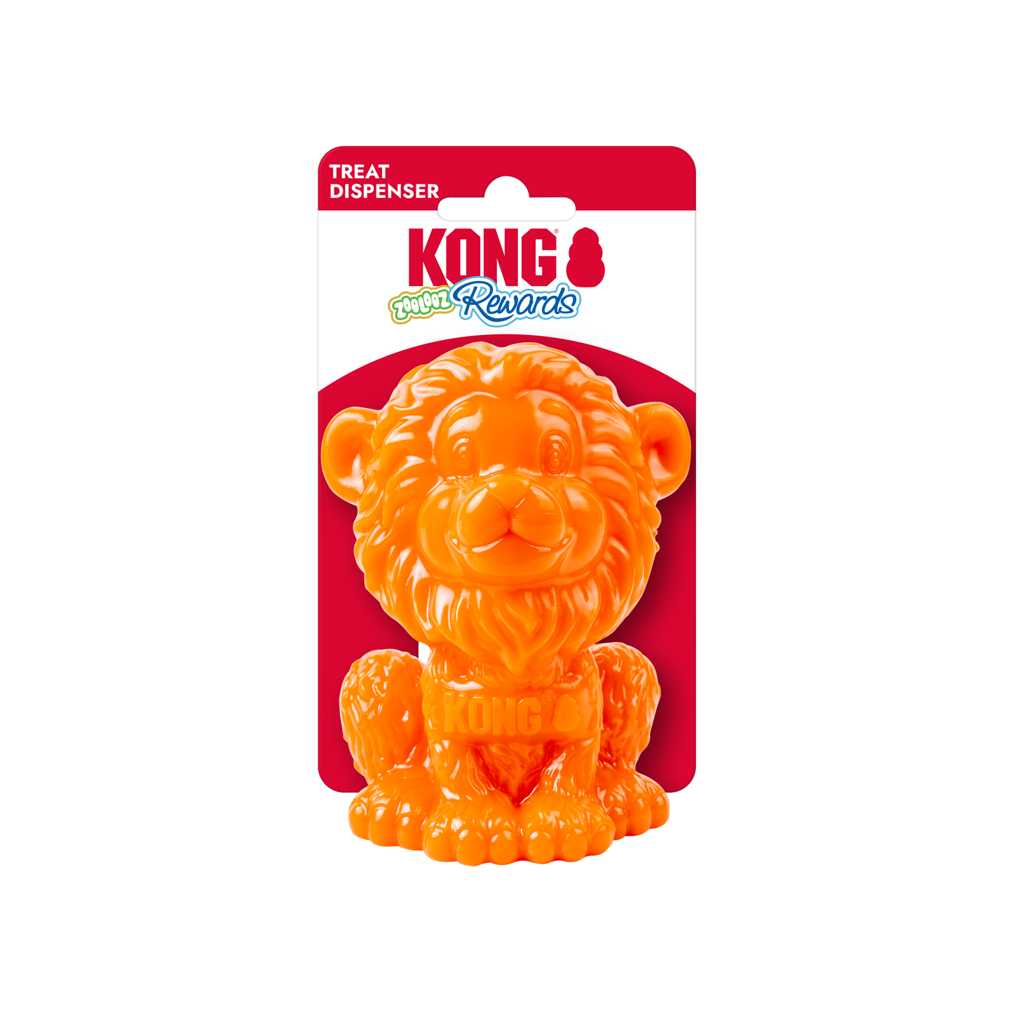 KONG kONG Rewards Zoolooz Lion Dog Toy Medium 035585506777