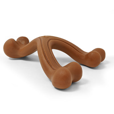 Nylabone Ergonomic Hold & Chew Wishbone Power Chew Durable Dog Toy Bison Small/Regular (1 Count)