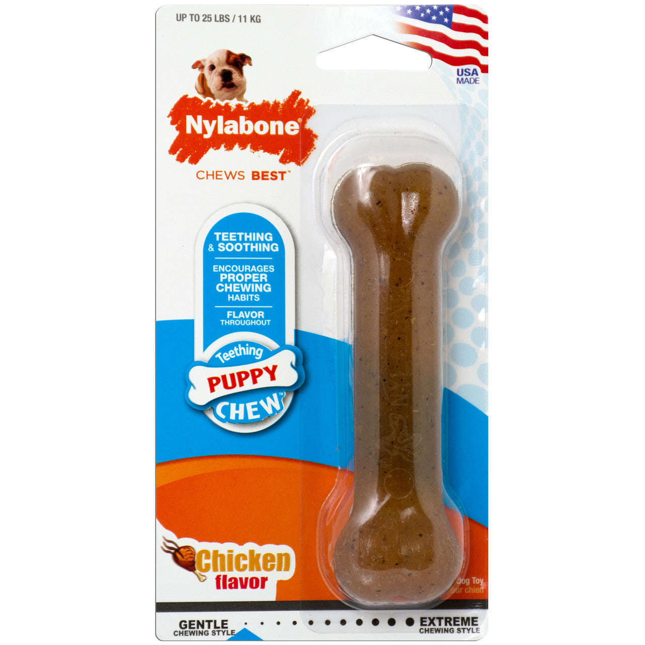 Nylabone Just for Puppies Teething Chew Toy Chicken Small/Regular (1 Count)