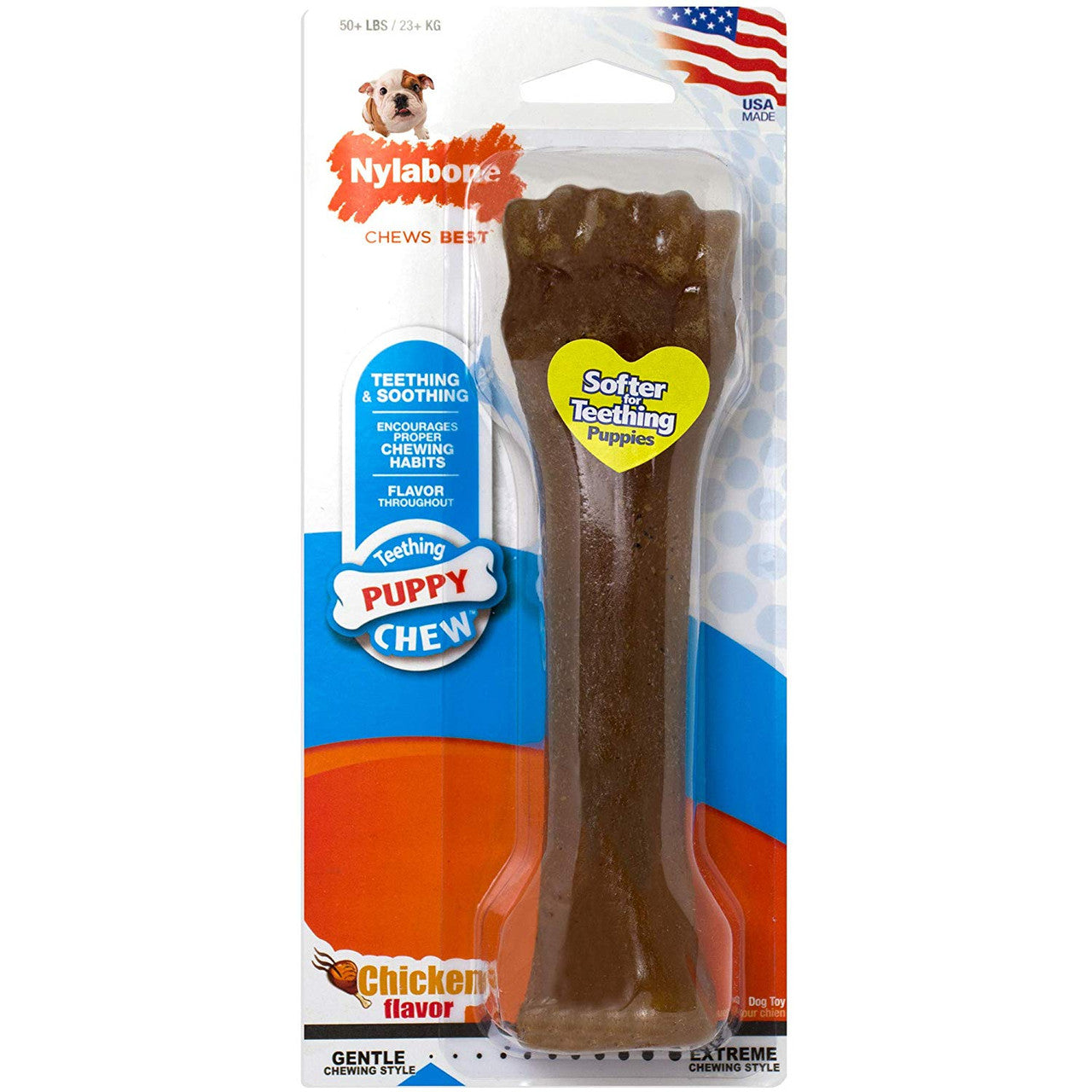 Nylabone Just for Puppies Teething Chew Toy Chicken X-Large/Souper (1 Count)