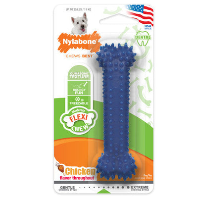 Nylabone Moderate Chew FlexiChew Dental Toy Chicken Small/Regular (1 Count) - Dog