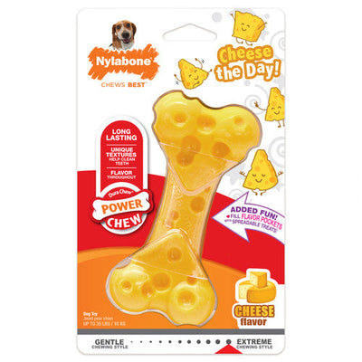 Nylabone Power Chew Cheese Dog Toy Medium/Wolf (1 Count)