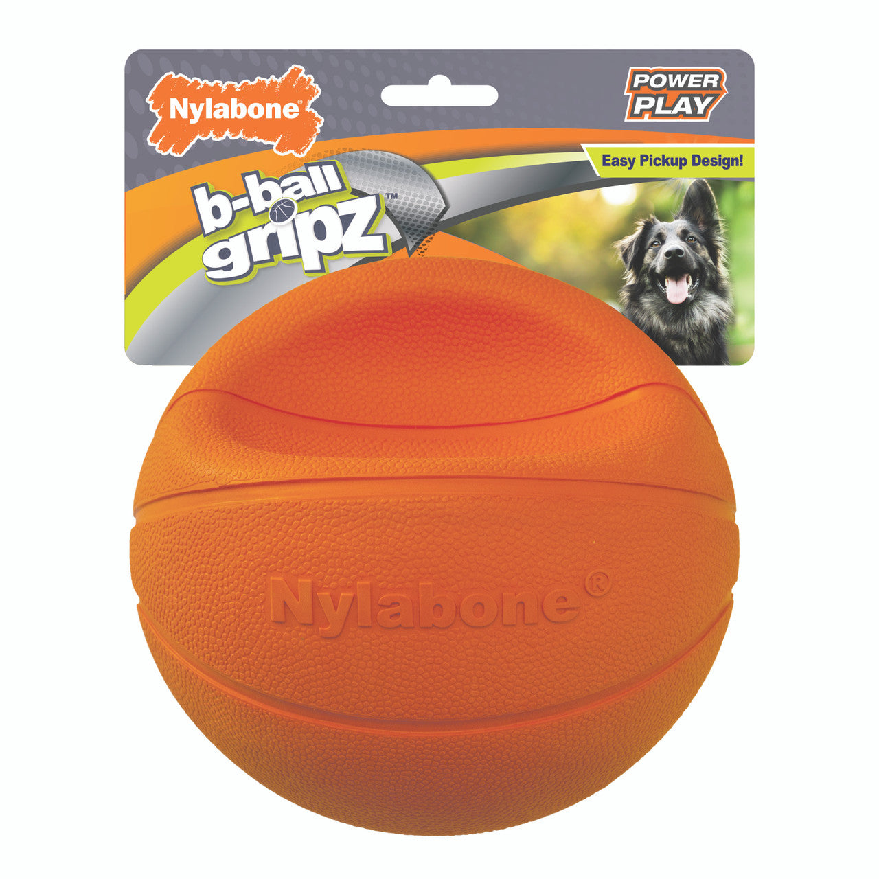 Nylabone Power Play Dog Basketball B-Ball Gripz Large (1 Count)