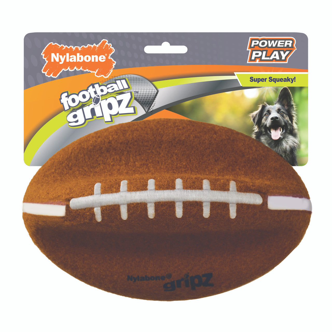 Nylabone Power Play Dog Football Gripz Large 8.5" (1 Count)