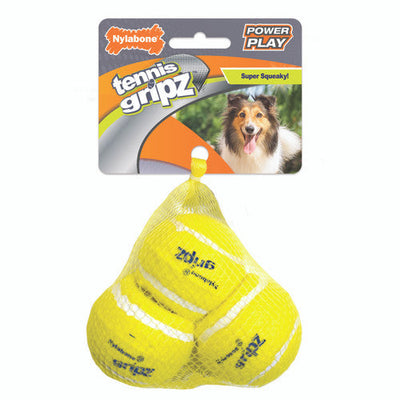 Nylabone Power Play Dog Tennis Ball Gripz Medium (3 Count)