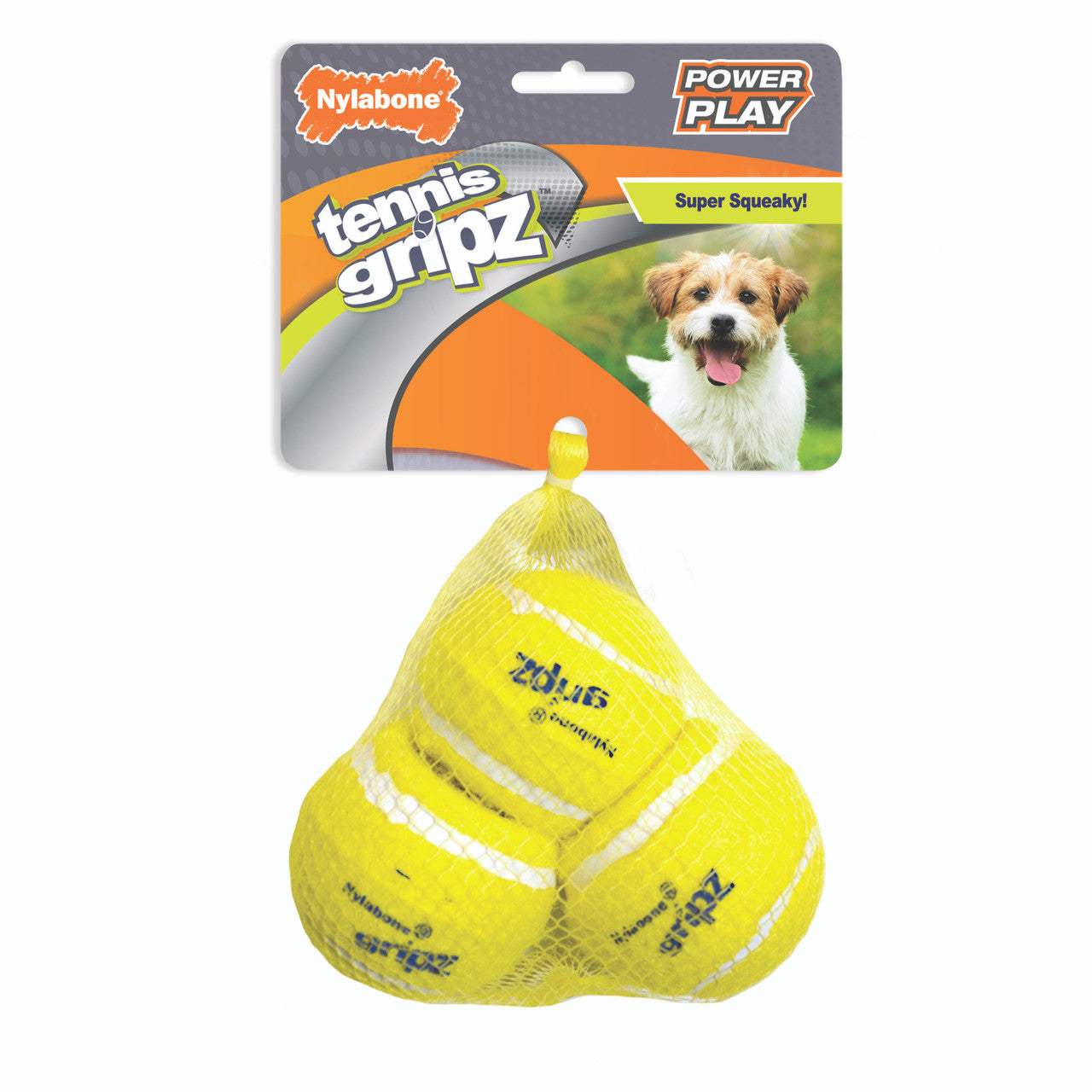 Nylabone Power Play Dog Tennis Ball Gripz Small (3 Count)