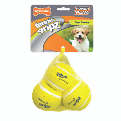 Nylabone Power Play Dog Tennis Ball Gripz Small (3 Count)