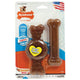 Nylabone Puppy Chew Ring Bone & Toy Twin Pack Chicken Medium/Wolf (2 Count) - Dog