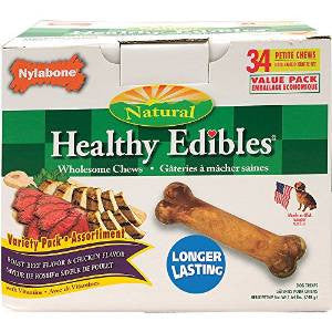 Nylabone Variety Pack Edible Roast Beef/Chicken 34pk {L-1}181375 018214827382