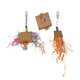 A & E Cages Happy Beaks Crinkle Huts Bird Toy 644472992076