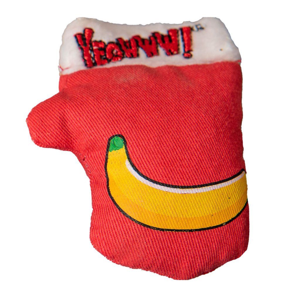 Yeowww! Kitten Mittens Catnip Cat Toy Red w/Banana 812402004407