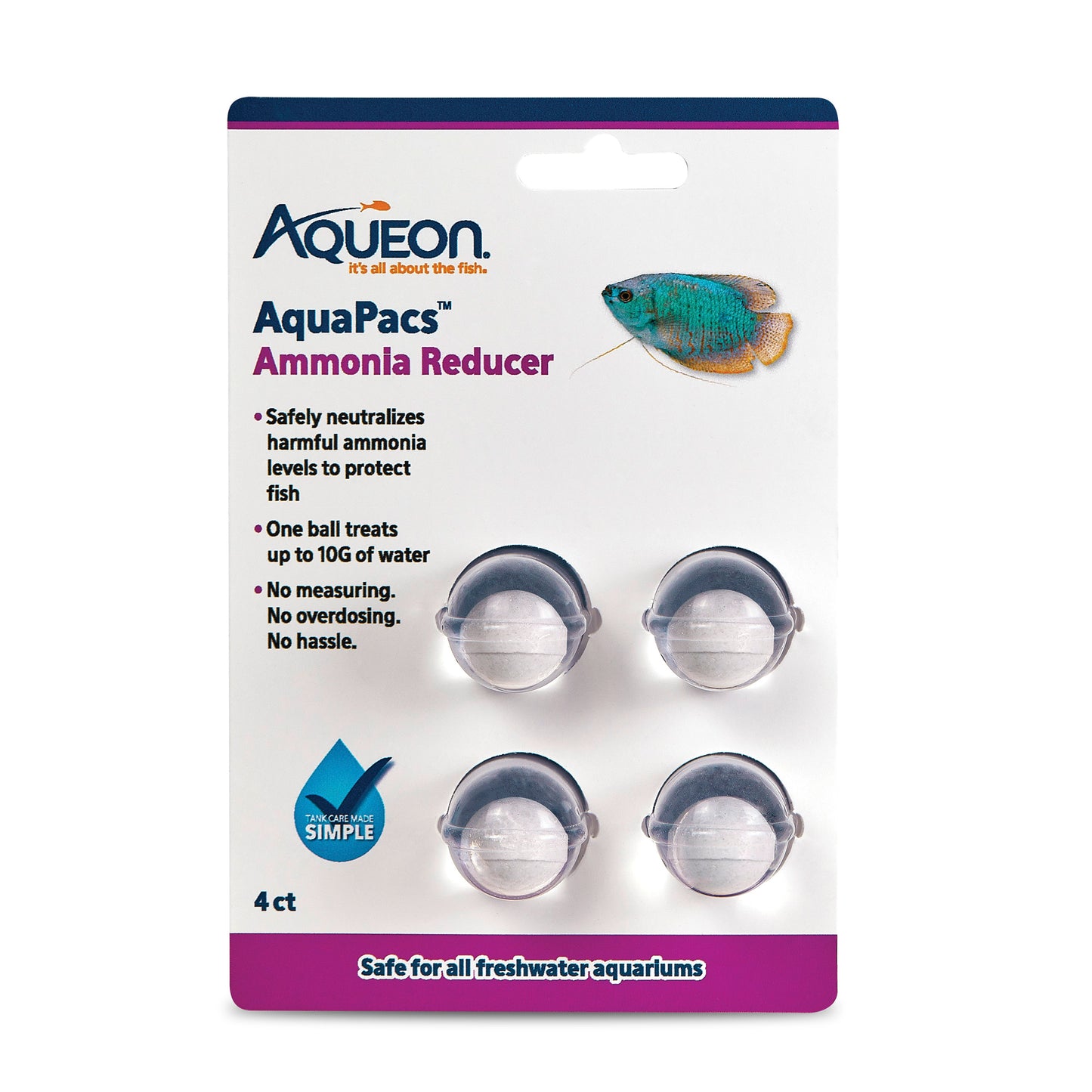 Aqueon AquaPacs Ammonia Reducer 6ea/4-pk 015905002660