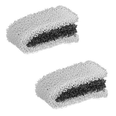 OASE BioCompact Activated Carbon Filter Foam Set Black White 2 Count - Aquarium