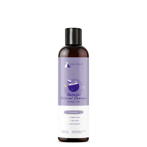 Oatmeal Natural Shampoo for Dogs & Cats Lavender 12 oz - Dog