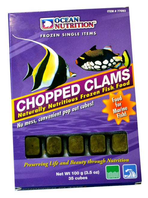 Ocean Nutrition Chopped Clams Frozen Fish Food 3.5 oz SD - 5 - Aquarium