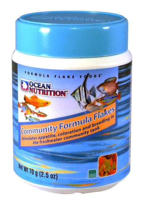 Ocean Nutrition Community Formula Flakes Fish Food 2.5 oz - Aquarium