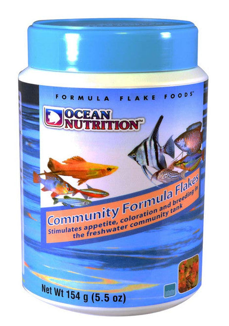 Ocean Nutrition Community Formula Flakes Fish Food 5.5 oz - Aquarium