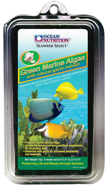Ocean Nutrition Green Marine Seaweed Algae Fish Food 12 g - Aquarium