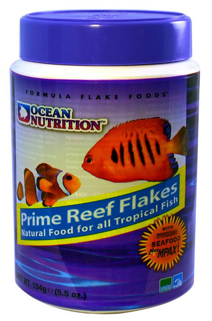 Ocean Nutrition Prime Reef Flakes Fish Food 5.5 oz - Aquarium