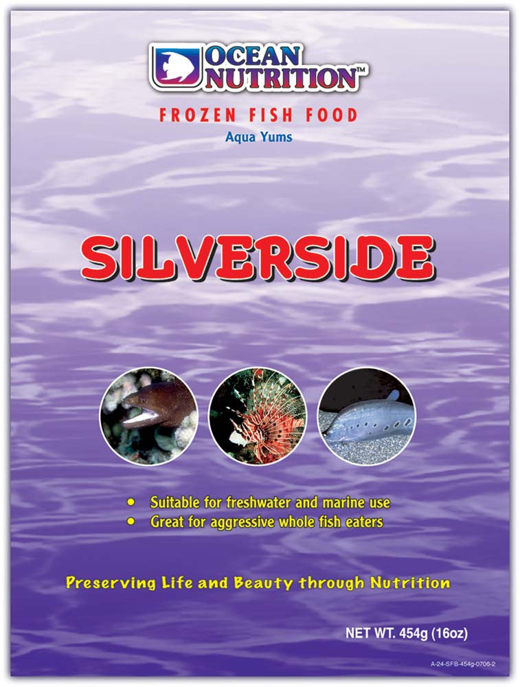 Ocean Nutrition Silversides Frozen Fish Food 16 oz SD-5