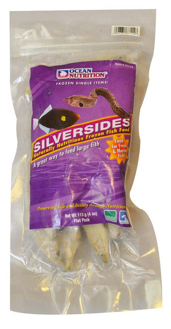 Ocean Nutrition Silversides Frozen Fish Food 4 oz SD - 5 - Aquarium