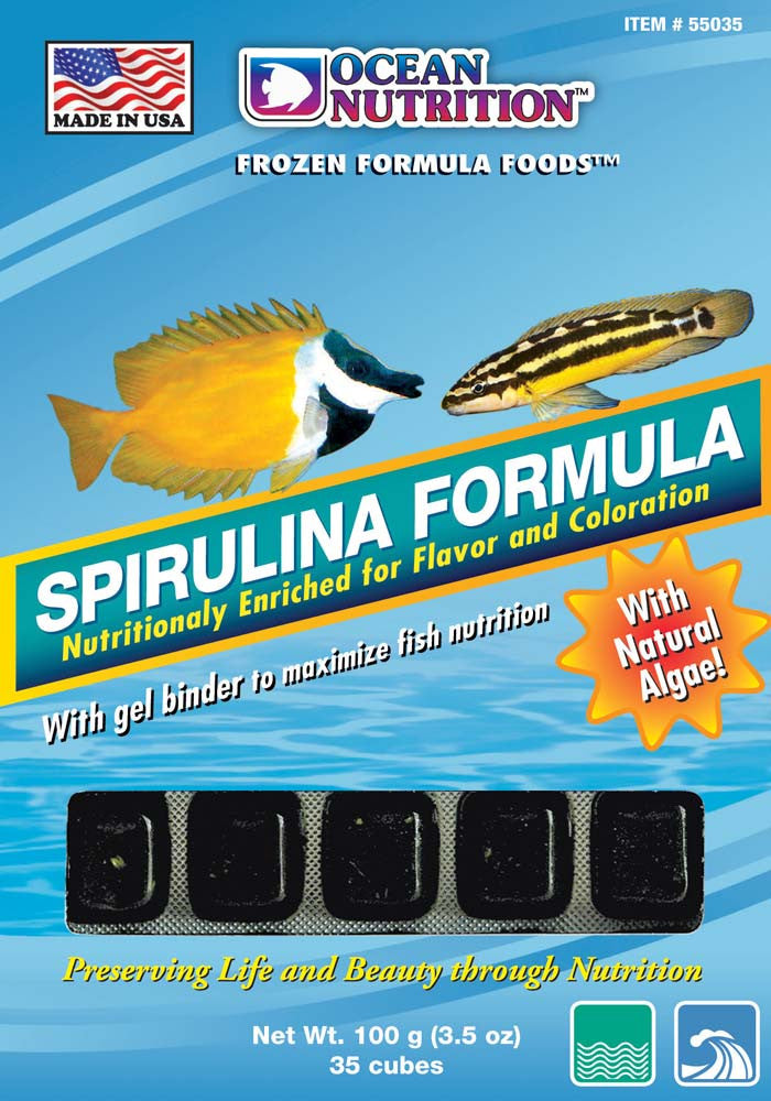Ocean Nutrition Spirulina Formula Frozen Fish Food 3.5 oz SD-5