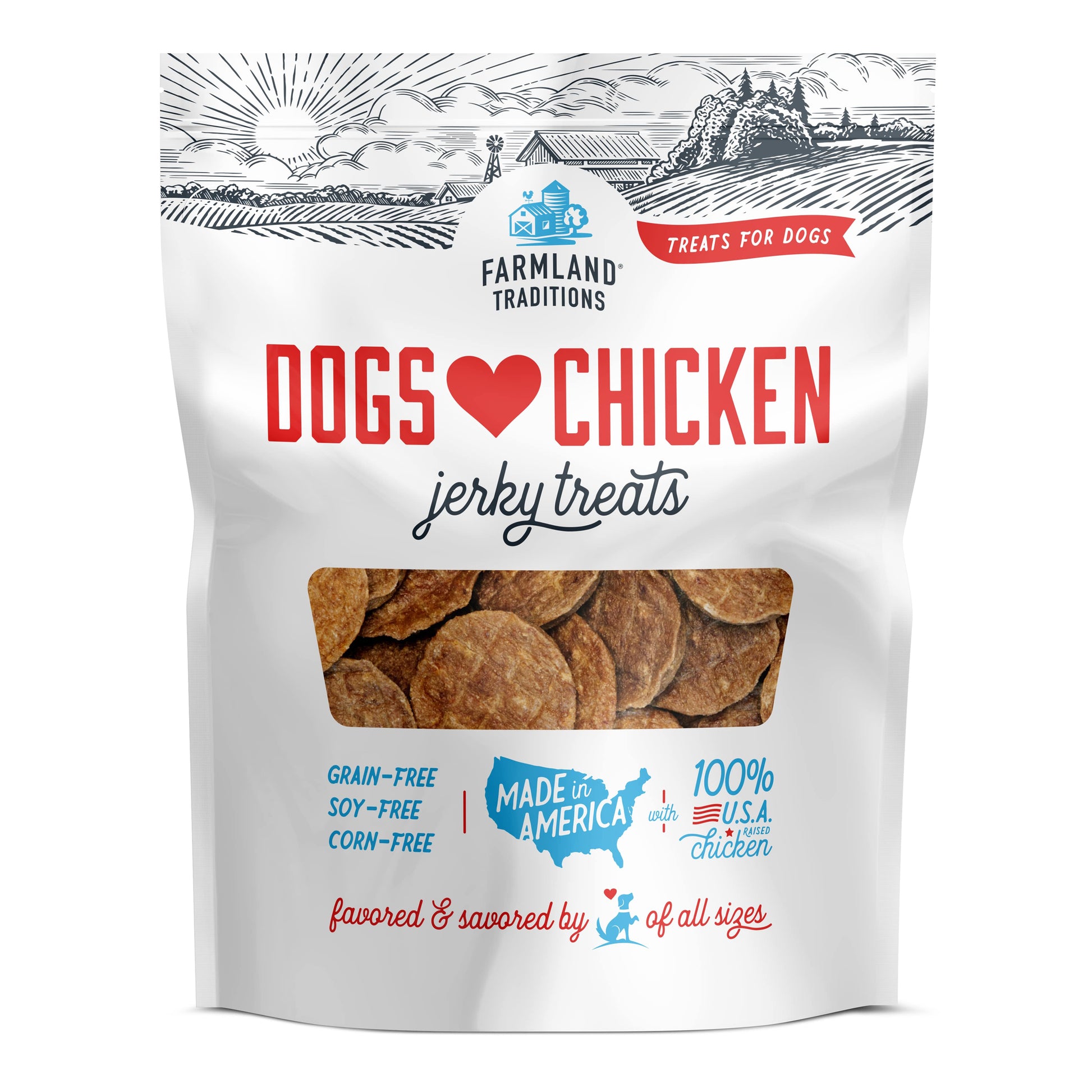 Farmland Traditions Dogs Love Chicken Jerky Dog Treats 48 oz 884713000713