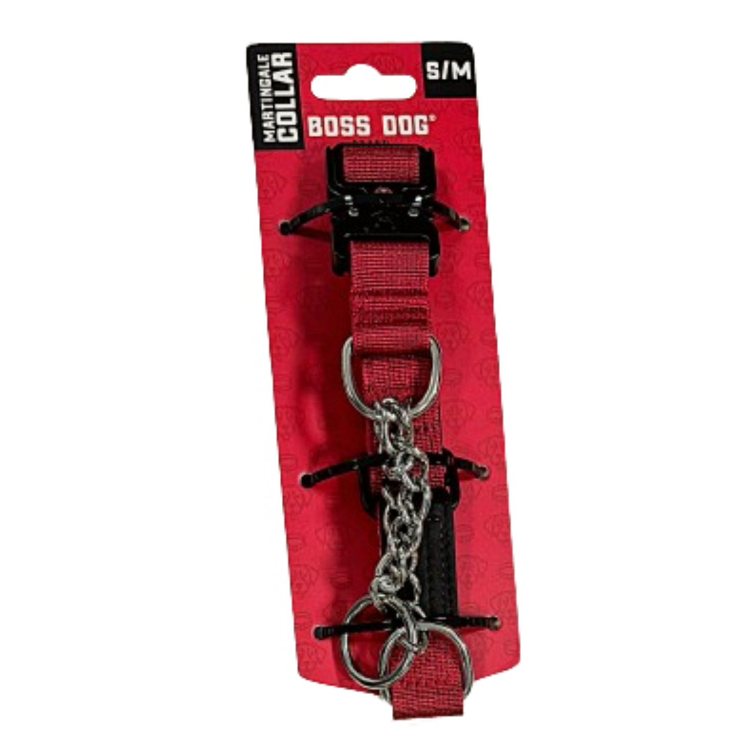 Boss Dog Martingale Dog Collar Red Small/Large 860011384557