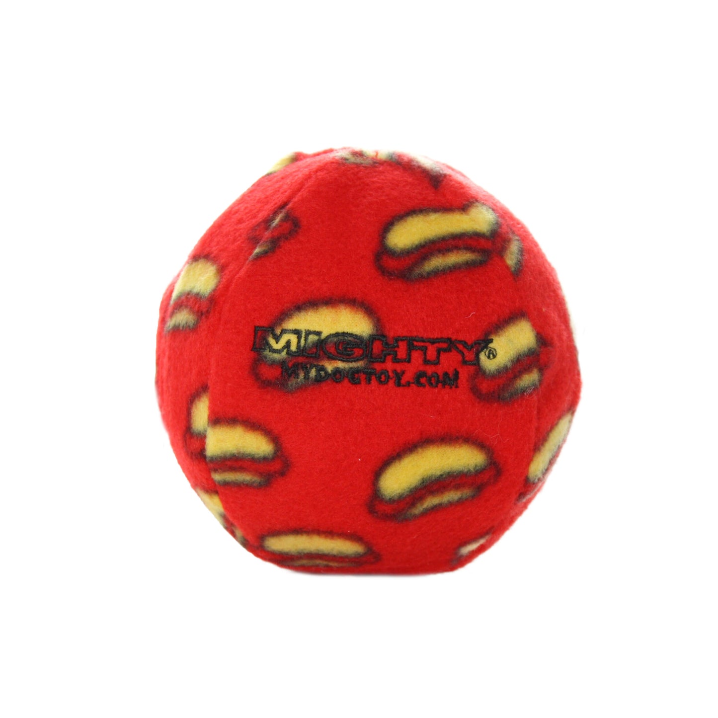 Mighty NO STUFF Ball Durable Squeaky Dog Toy Red 4 in, Medium 180181907449