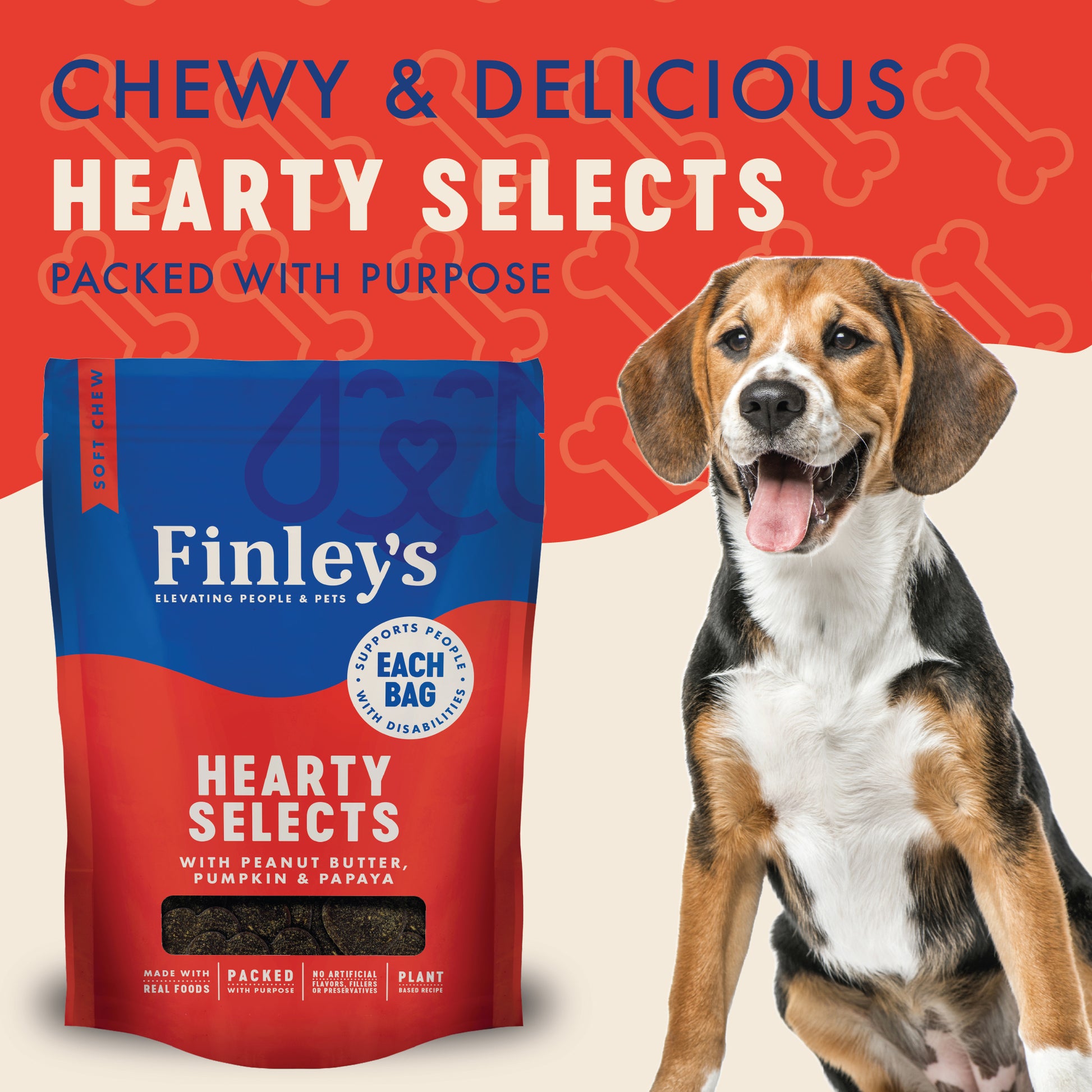 Finley's Barkery Hearty Selects Dog Treats Peanut Butter & Pumpkin 5 oz 850013504701