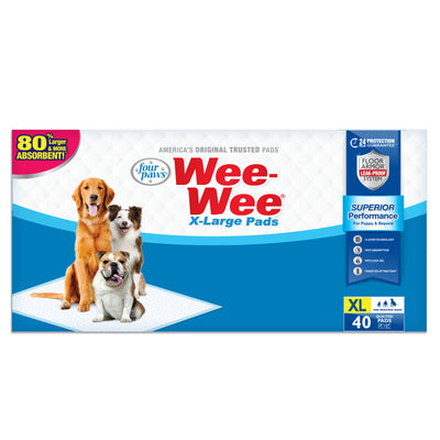 Four Paws Four Paws Wee-Wee Superior Performance X-Large Dog Pee Pads XL 40 Count