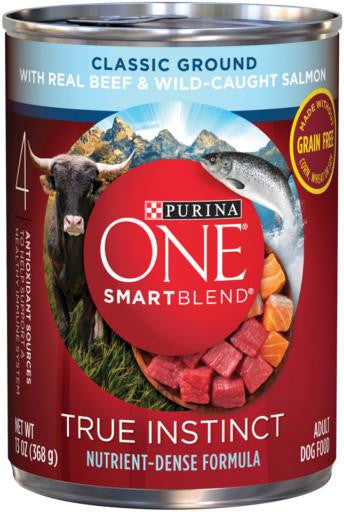 ONE True Instinct with Beef & Wild Caught Salmon Classic Ground - 12/13oz {L-1}178362 017800169882