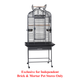 A & E Cages Majestic Parrot Cage Black Small, 24In X 22In X 61 in 644472014495