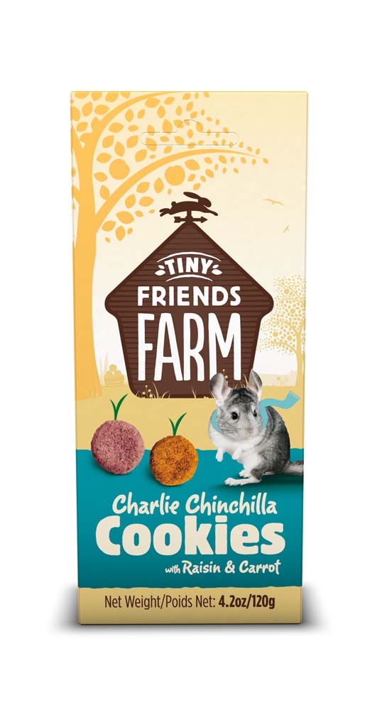 Tiny Friends Farm Charlie Chinchilla Cookies w/Raisin & Carrot 4.2 oz 730582205578