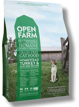 Open Farm Cat Homestead Turkey & Chicken 4lb {L - x}