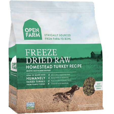 Open Farm Dog Freeze - dried Homestead Turkey 13.5oz {L + x}