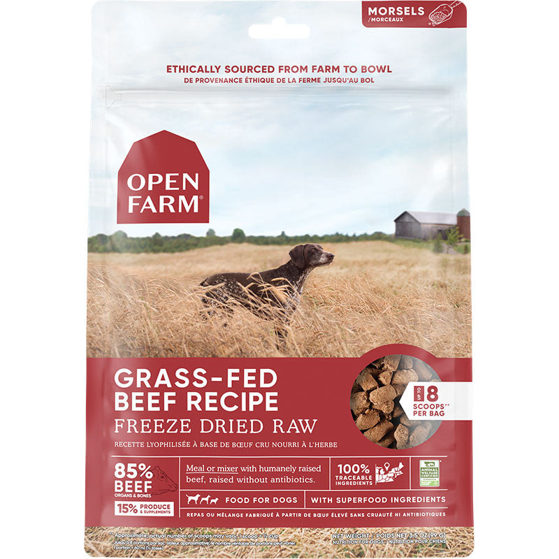 Open Farm Dog Freeze Dried Morsels Beef 3.5oz 683547126022