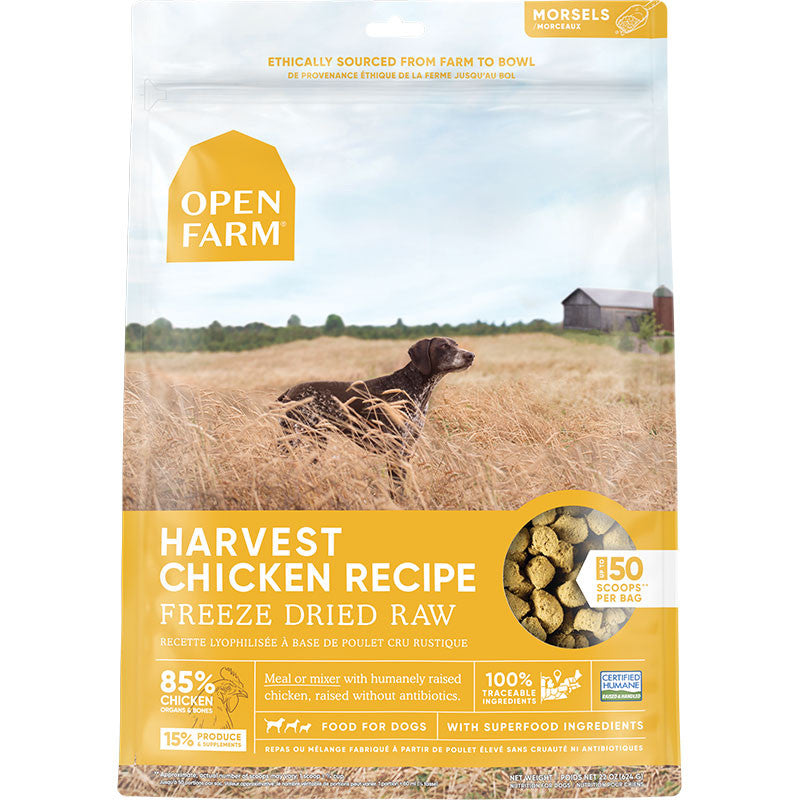 Open Farm Dog Freeze Dried Morsels Chicken 22oz 683547124134